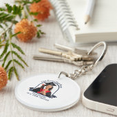 Proud Dog Mum ist ein Senior - Custom Abschluss Schlüsselanhänger (Vorderseite rechts)