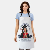 Proud Dog Mum ist ein Senior - Custom Abschluss Schürze (Getragen)