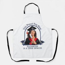 Proud Dog Mum ist ein Senior - Custom Abschluss Schürze