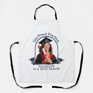Proud Dog Mum ist ein Senior - Custom Abschluss Schürze