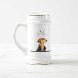 Proud Dog Parent Mug – Vintage Orange Pup Illustra Bierglas
