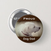 Proud Dog Vater Dark Brown Button (Vorne & Hinten)