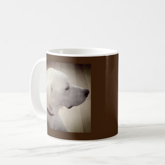 Proud Dog Vater Dark Brown Kaffeetasse (Vorderseite Links)