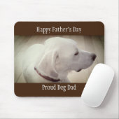 Proud Dog Vater Dark Brown Mousepad (Mit Mouse)