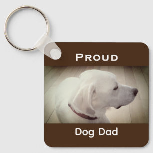 Proud Dog Vater Dark Brown Schlüsselanhänger