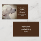 Proud Dog Vater Dark Brown Visitenkarte (Vorne/Hinten)