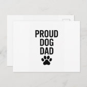 Proud Dog Vater - Funny Pet Lover Geschenk für Män Postkarte (Vorne/Hinten)