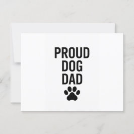 Proud Dog Vater - Funny Pet Lover Geschenk für Män Postkarte