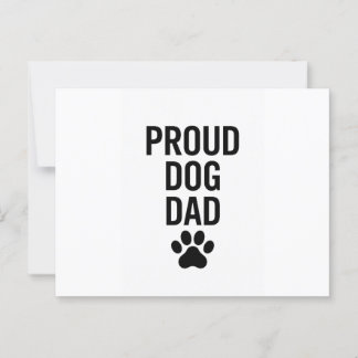 Proud Dog Vater - Funny Pet Lover Geschenk für Män Postkarte