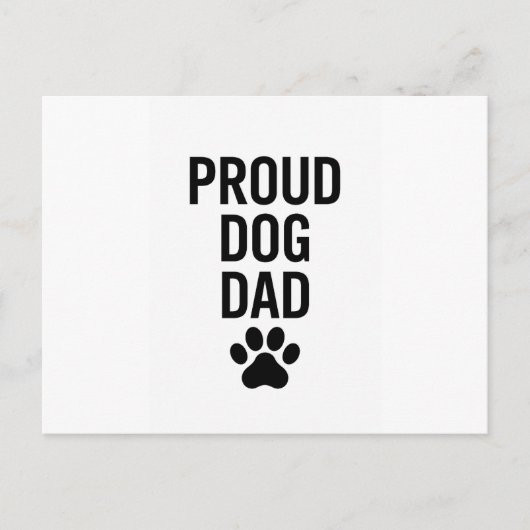 Proud Dog Vater - Funny Pet Lover Geschenk für Män Postkarte (Vorderseite)