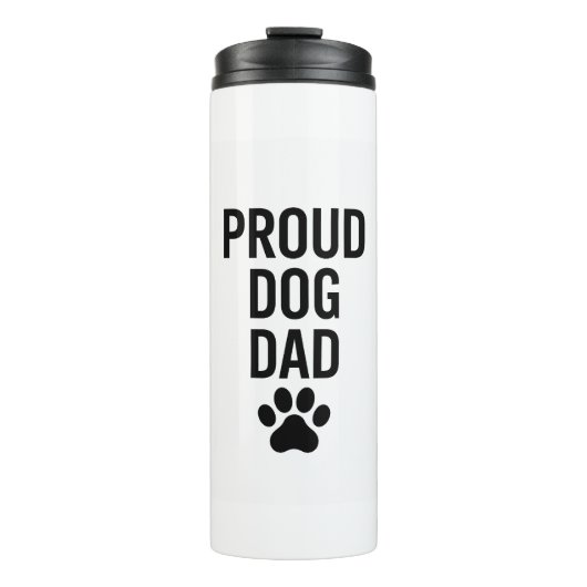 Proud Dog Vater - Funny Pet Lover Geschenk für Män Thermosbecher (Vorderseite)