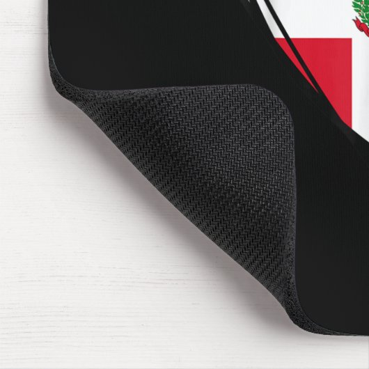 Proud Dominican Boy Girl Aunt Dad Mama Cool Flag H Mousepad (Ecke)