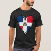 Proud Dominican Boy Girl Aunt Dad Mama Cool Flag H T-Shirt (Vorderseite)