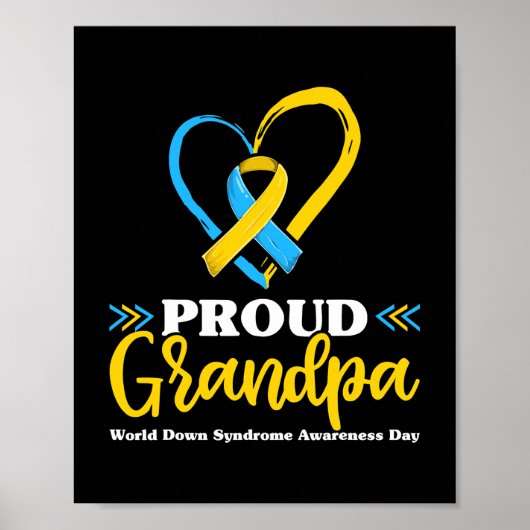 Proud-Down-Syndrom Großvater Poster (Vorne)