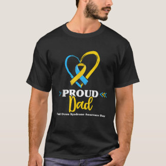 Proud-Down-Syndrom Vater Awareness-Shirts T21 Dadd T-Shirt