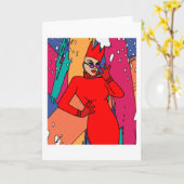 Proud Drag Queen Inspiriert Karte (Gelbe Blume)