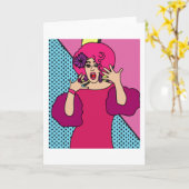 Proud Drag Queen Inspiriert Karte (Gelbe Blume)