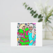 Proud Drag Queen Inspiriert Postkarte (Stehend Vorderseite)