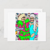 Proud Drag Queen Inspiriert Postkarte (Vorne/Hinten)