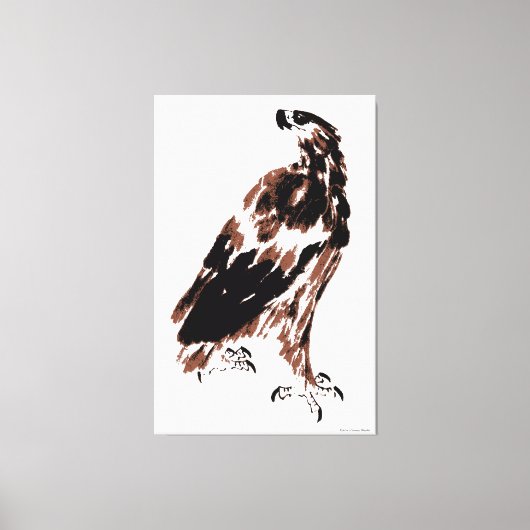 Proud Eagle Wrapped Canvas Leinwanddruck (Vorderseite)