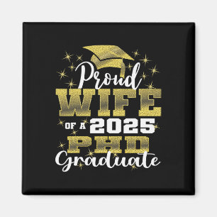 Proud-Ehefrau CL of 2025 Phd Graduate Doctorate Gr Magnet