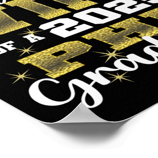 Proud-Ehefrau CL of 2025 Phd Graduate Doctorate Gr Poster (Ecke)