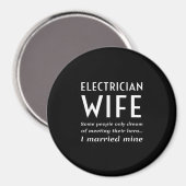 Proud-Ehefrau eines elektrischen Zitats Magnet (Vorderseite/Rückseite)