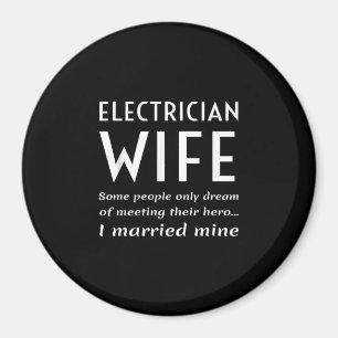 Proud-Ehefrau eines elektrischen Zitats Magnet