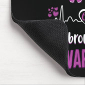 Proud Ehefrau Fibromyalgie Kriegererkennungsband P Mousepad (Ecke)