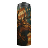 Proud Elk, American Spirit Art Thermosbecher (Vorderseite)