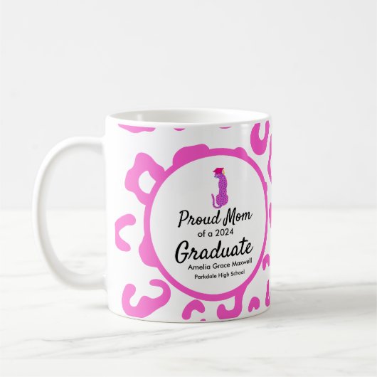 Proud [Familienmitglied] Abschluss Tasse (Links)