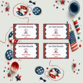 Proud Family Wiedersehen 4. Juli Stars Firecracker Rechteckiger Aufkleber