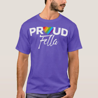 Proud Fella Gay Pride Month LGBTQ T - Shirt