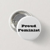 Proud Feminist Button (Vorne & Hinten)
