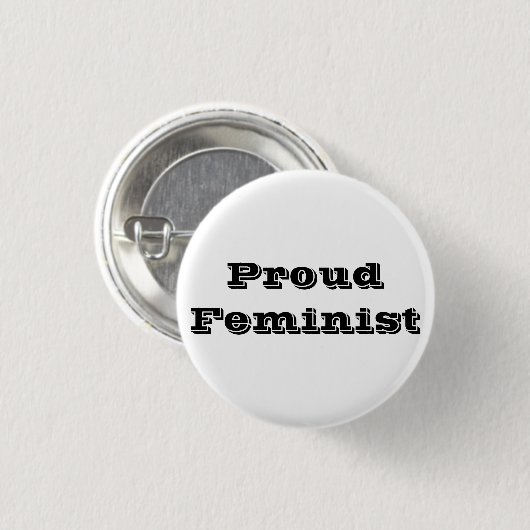 Proud Feminist Button (Vorne & Hinten)