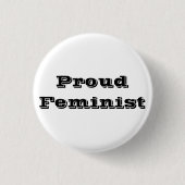Proud Feminist Button (Vorderseite)