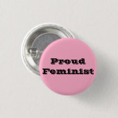 Proud Feminist Button (Vorne & Hinten)