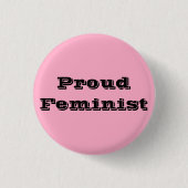 Proud Feminist Button (Vorderseite)