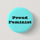 Proud Feminist Button (Vorderseite)