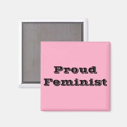 Proud Feminist Magnet (Vorderseite/Rückseite)