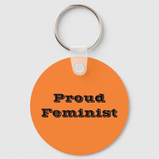 Proud Feminist Schlüsselanhänger (Vorderseite)