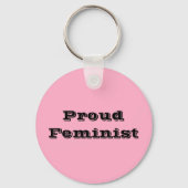 Proud Feminist Schlüsselanhänger (Vorderseite)