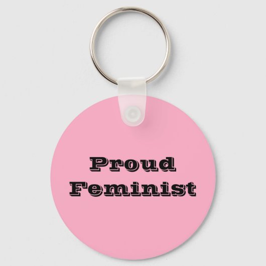 Proud Feminist Schlüsselanhänger (Vorderseite)
