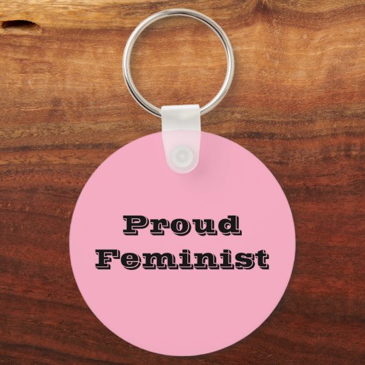 Proud Feminist Schlüsselanhänger (Vorderseite)