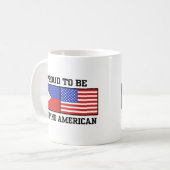 Proud Filipino American Kaffeetasse (Vorderseite Links)