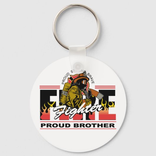 Proud Firefighter Brother Schlüsselanhänger (Vorderseite)