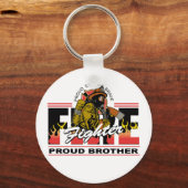 Proud Firefighter Brother Schlüsselanhänger (Vorderseite)