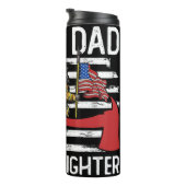 Proud Firefighter Dad Design Thermosbecher (Nach rechts gedreht)