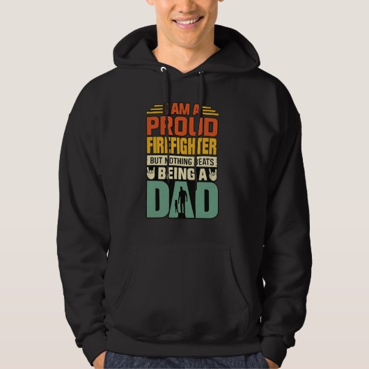 Proud Firefighter Dad_Hero Firefighter Hoodie (Vorderseite)