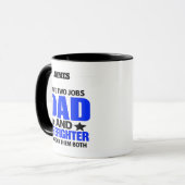 Proud Firefighter Dad Tasse (Vorderseite Links)